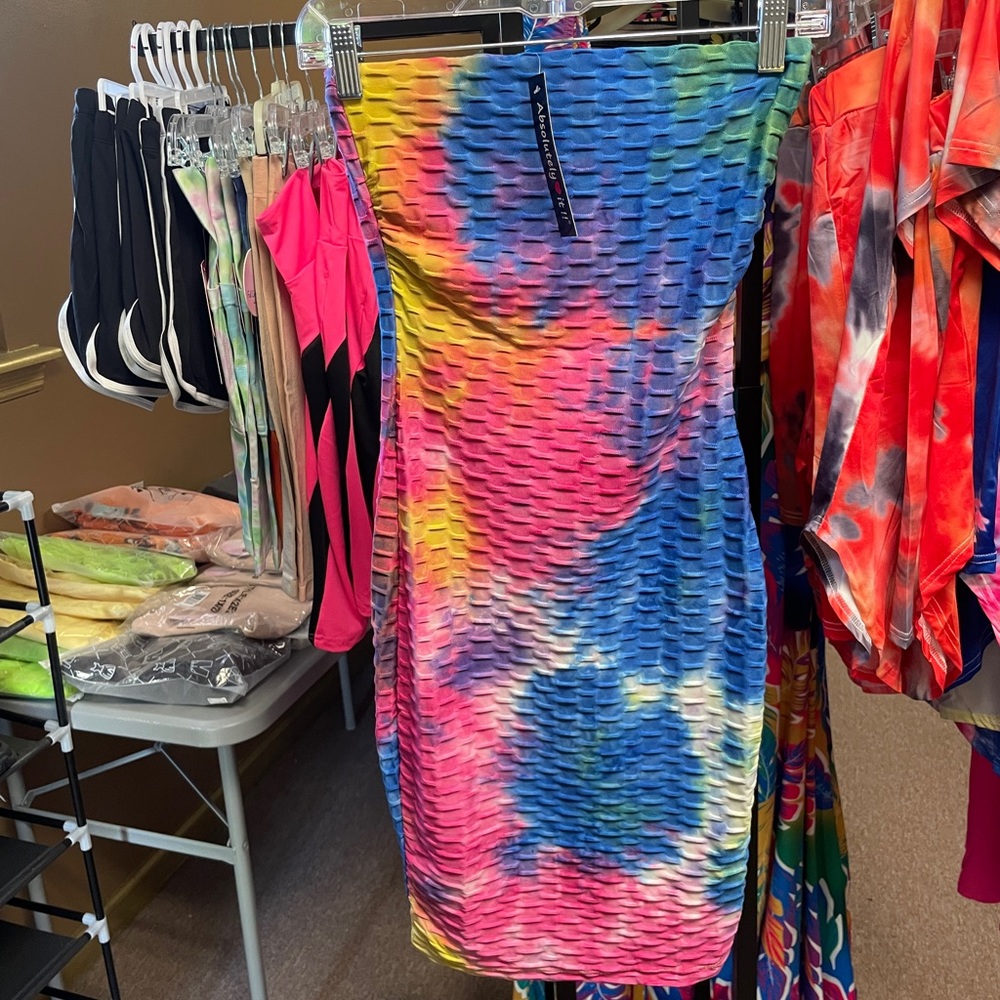 Womens Colorful Tube Dress
